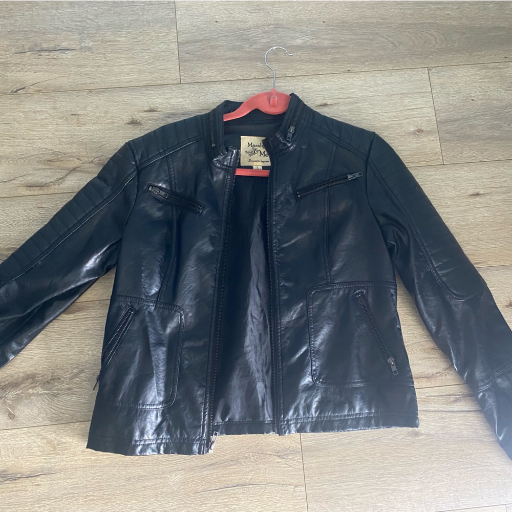 Black Faux Leather Jacket